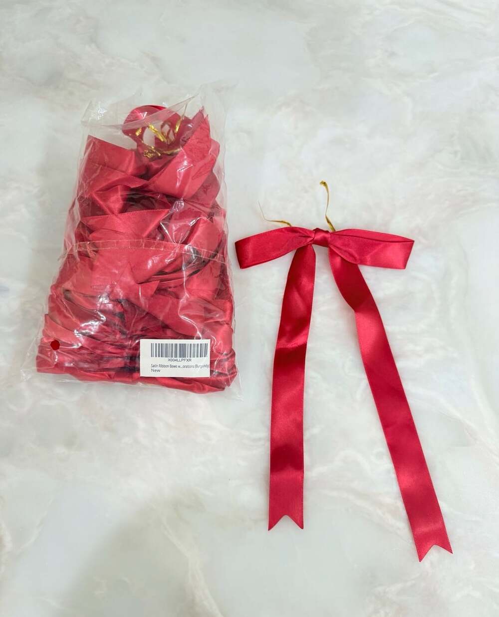 Red Satin Ribbon Bows Size 10 Inch Crafts